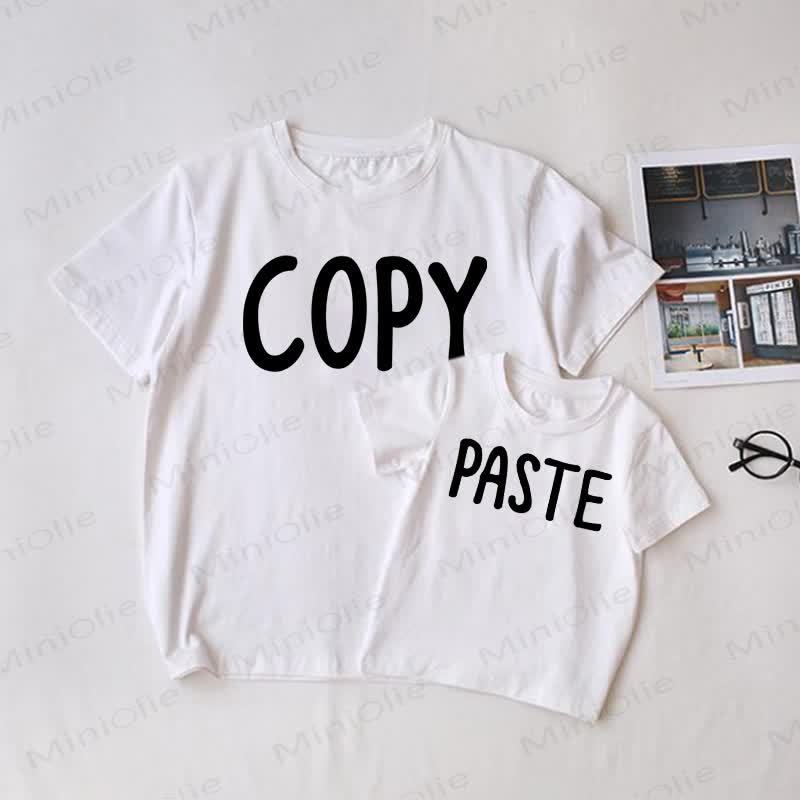 COPY/PASTE White Family Matching T-Shirt - White - Adult T-Shirt: XL - image 1