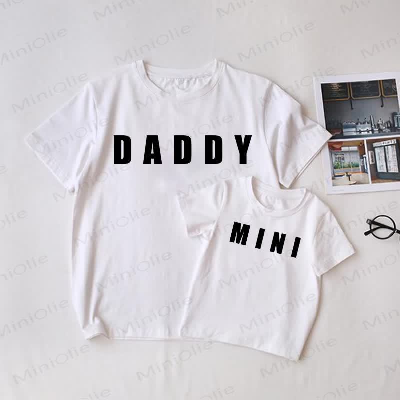 DADDY/MINI White Family Matching T-Shirt - White - Adult T-Shirt: XL - image 1