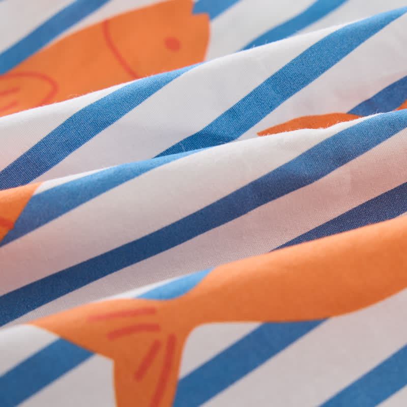 Baby Toddler Fish Striped Sleeveless 2-piece Set - image 8