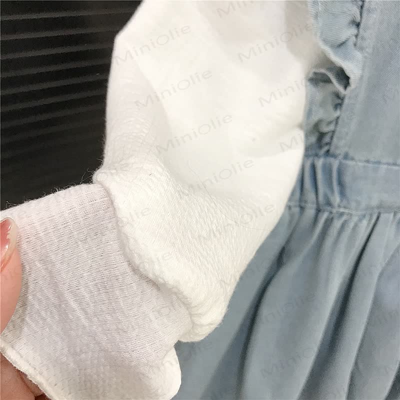 Toddler Girls Denim Dress - image 6