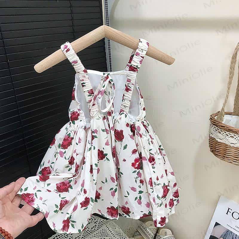 Toddler Girls Korean Style  Rose Printed Dress - image 2
