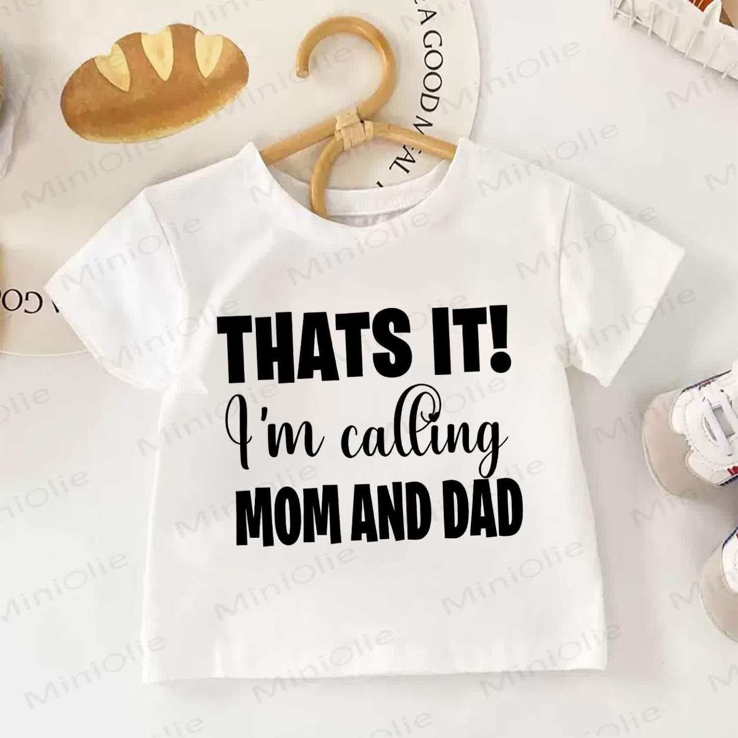 THATS IT! I'M CALLING MOM AND DAD Kid White T-shirt - White - 12-13T - image 1