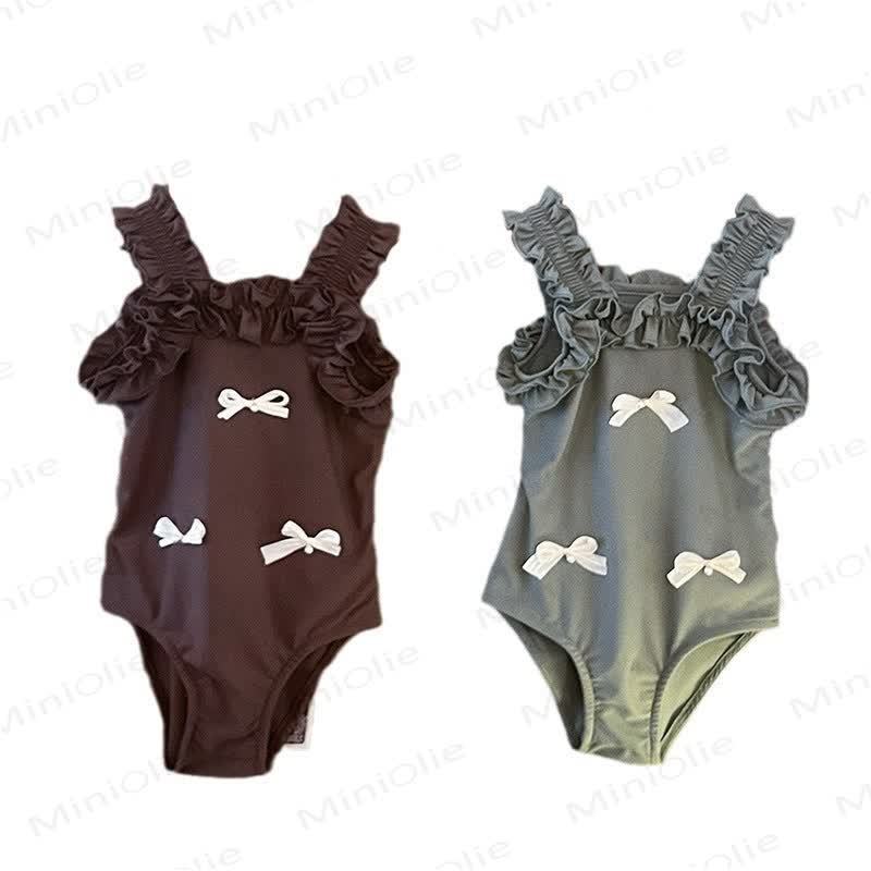 Toddler Girl Ruffle Bow Swimsuit - image 4