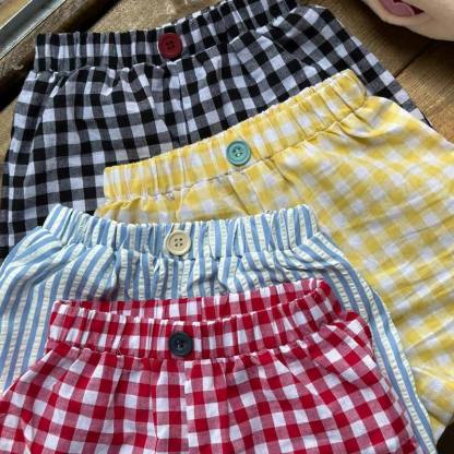 Toddler Girls Striped Plaid Shorts - image 5