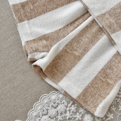 Baby White Stripe Tee and Shorts Set - image 4