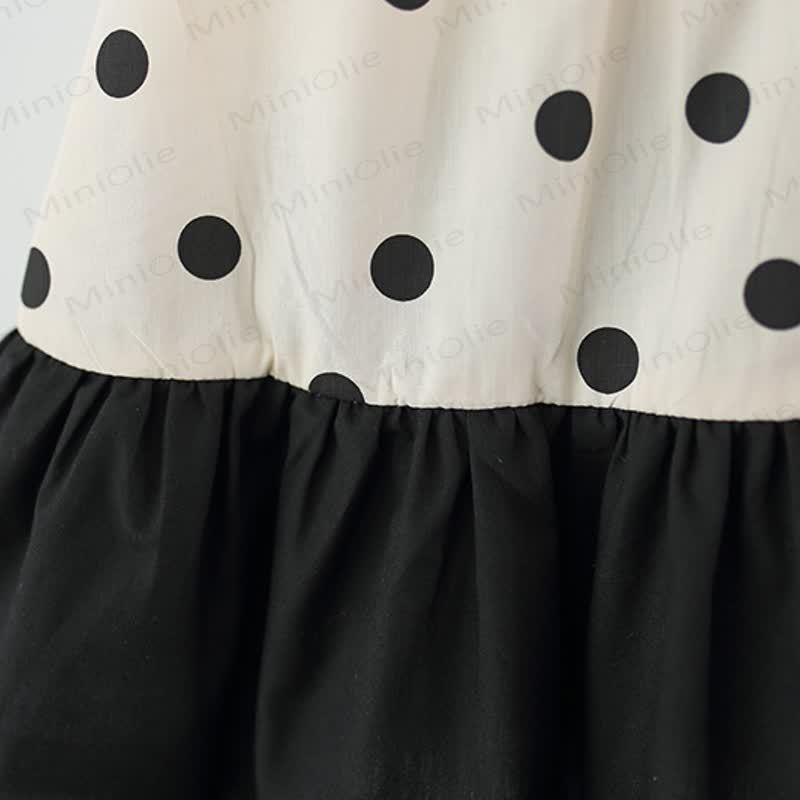 Baby Girl Black Bow Dress with Hat - image 5