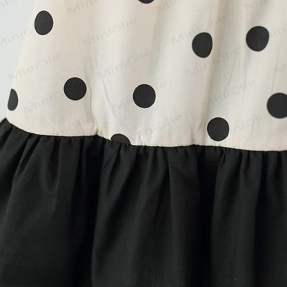 Baby Girl Black Bow Dress with Hat - image 5