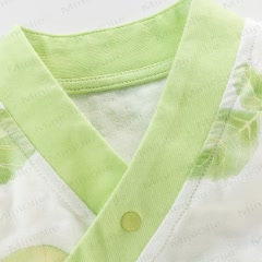 Baby Plum Pattern Kimono Romper - image 2