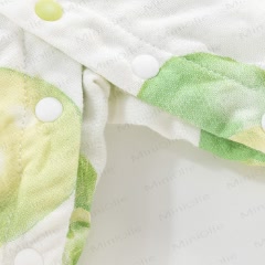 Baby Plum Pattern Kimono Romper - image 3