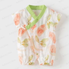 Baby Pomelo Kimono Romper - Pink - 18-24M - image 1