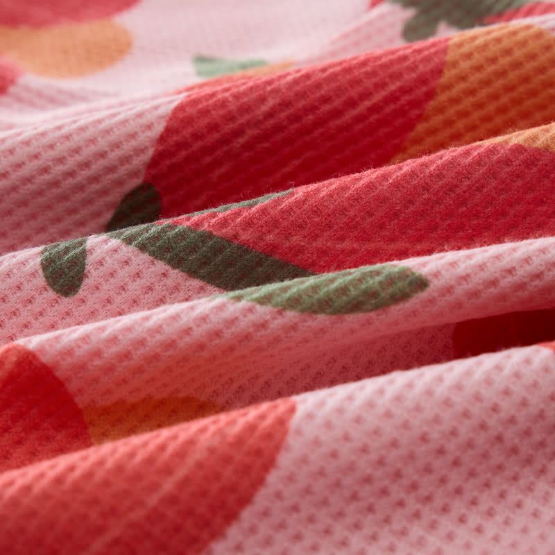 Baby Toddler Flower Waffle Sweatshirt 2-piece Set - image 6