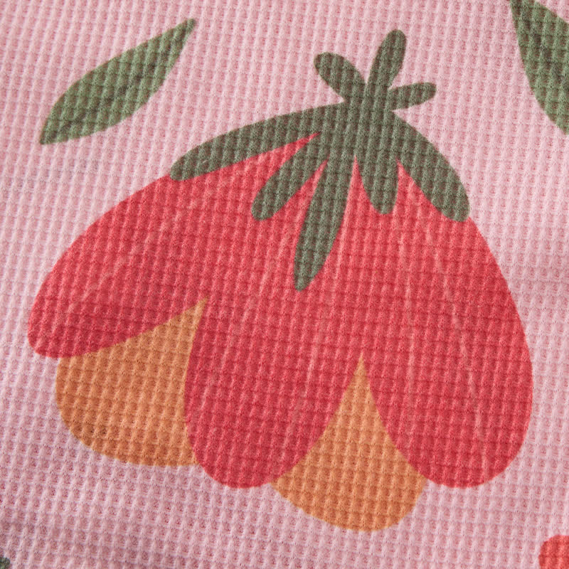 Baby Toddler Flower Waffle Sweatshirt 2-piece Set - image 5