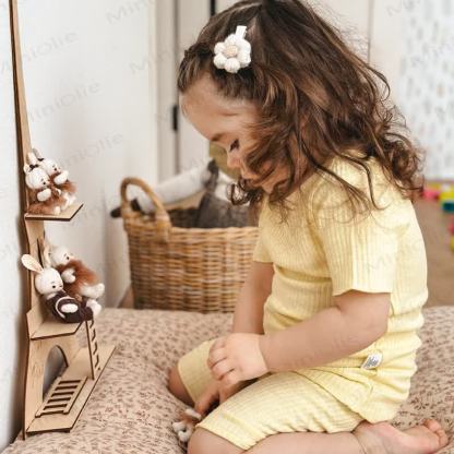 Baby Toddler Solid Color Ribbed Pajama Set - image 7