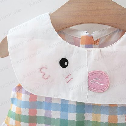 Toddler Girls Colorful Plaid Dress - image 3