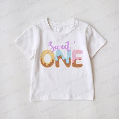 BRO/SIS Family Matching Birthday T-Shirt - ONE - Baby T-Shirt: 3-5T - image 3