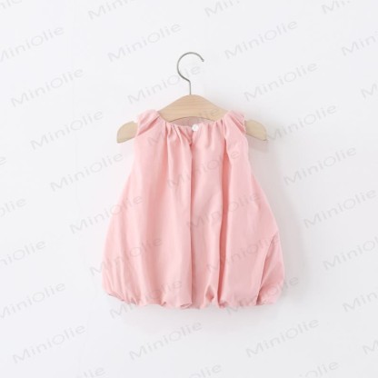 Baby Girls Pink Rows Dress - image 2