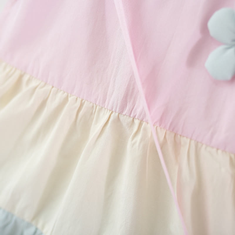 Toddler Girl Pink Floral Flutter Sleeve dress - image 5