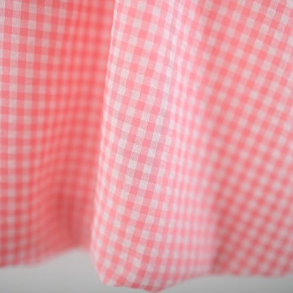 Toddler Girl Strawberry Bunny Plaid Dress - image 5