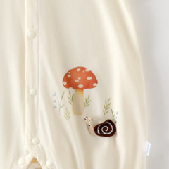 Baby Mushroom and Snail Romper - image 5