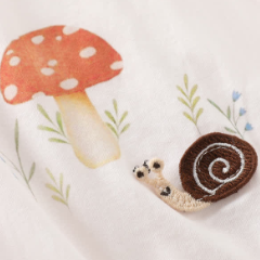 Baby Mushroom and Snail Romper - image 4