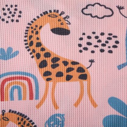 Baby Animal Pink Waffle 2-piece Set - image 7