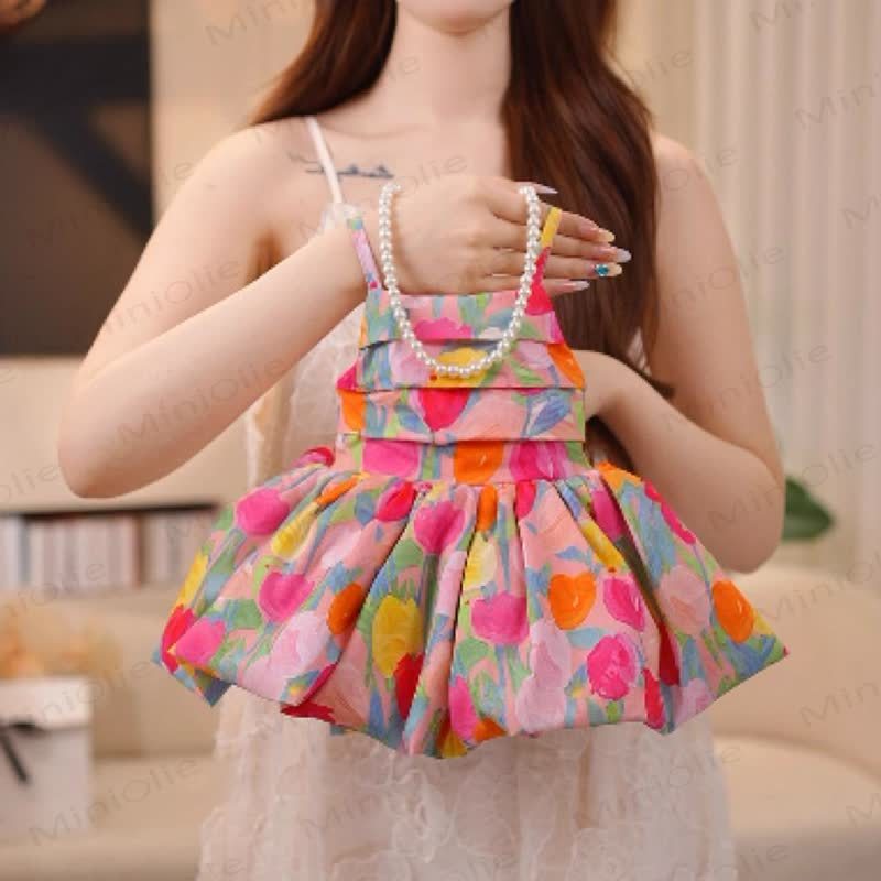 Kleid mit Blumen für Kleinkind - Rosa - 8-9J - image 1