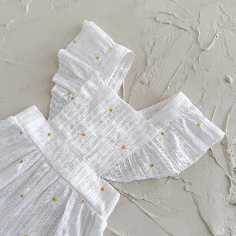 Baby Daisy Print Cotton Romper - image 2