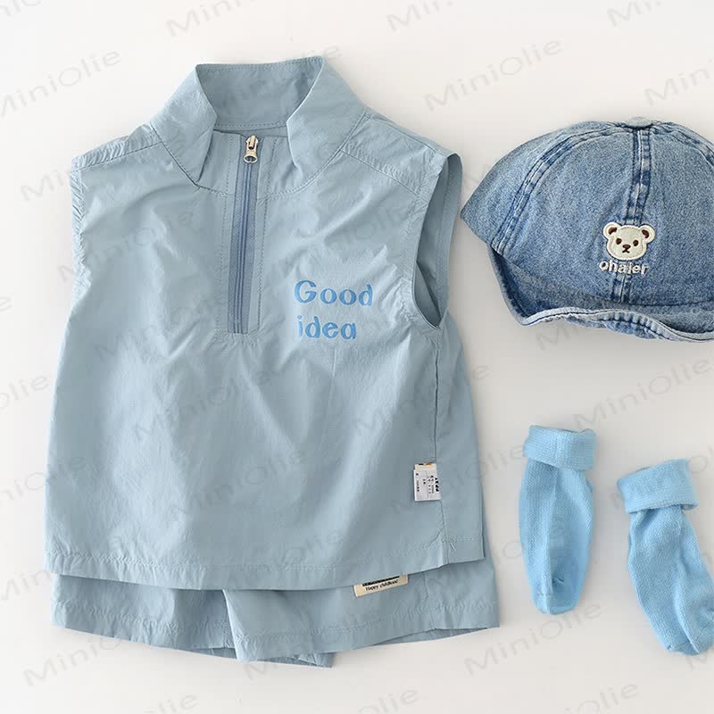 Baby Outfit Set mit Buchstabenprint - image 2