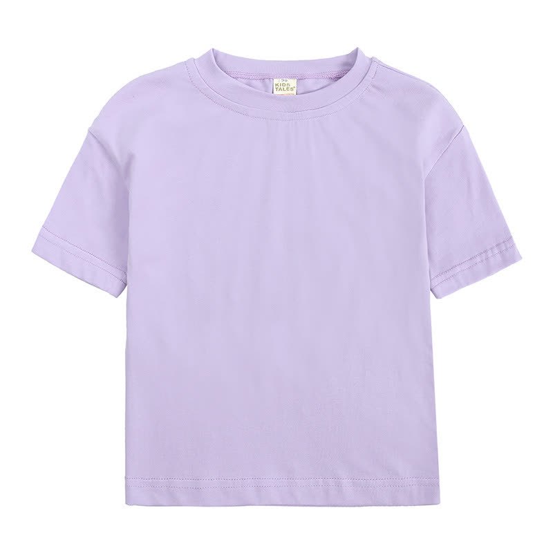 Toddler Cotton Crew Neck Tee - Purple - 4-5T - image 2