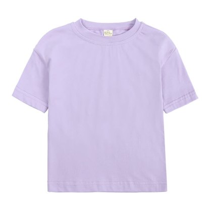 Toddler Cotton Crew Neck Tee - Purple - 4-5T - image 2