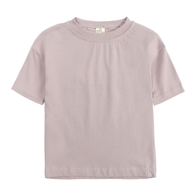 Toddler Cotton Crew Neck Tee - Dusty Purple - 4-5T - image 4