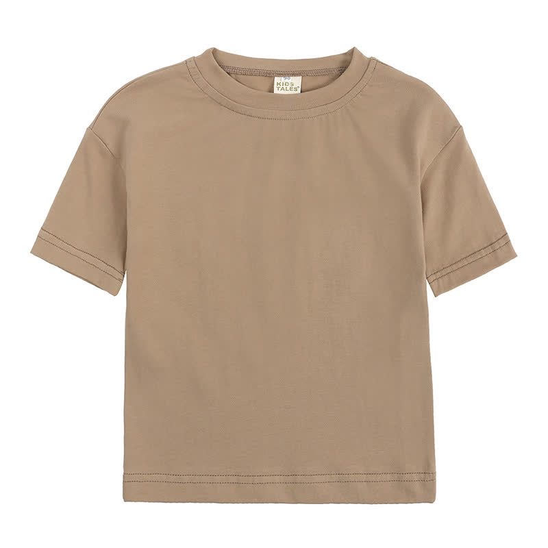 Toddler Cotton Crew Neck Tee - Brown - 4-5T - image 7