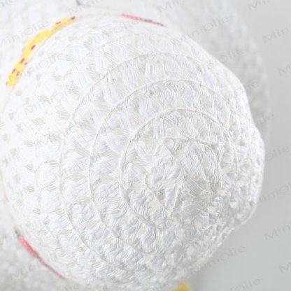 Baby Cotton Floral Print Purple or Orange Dress with Hat - image 7