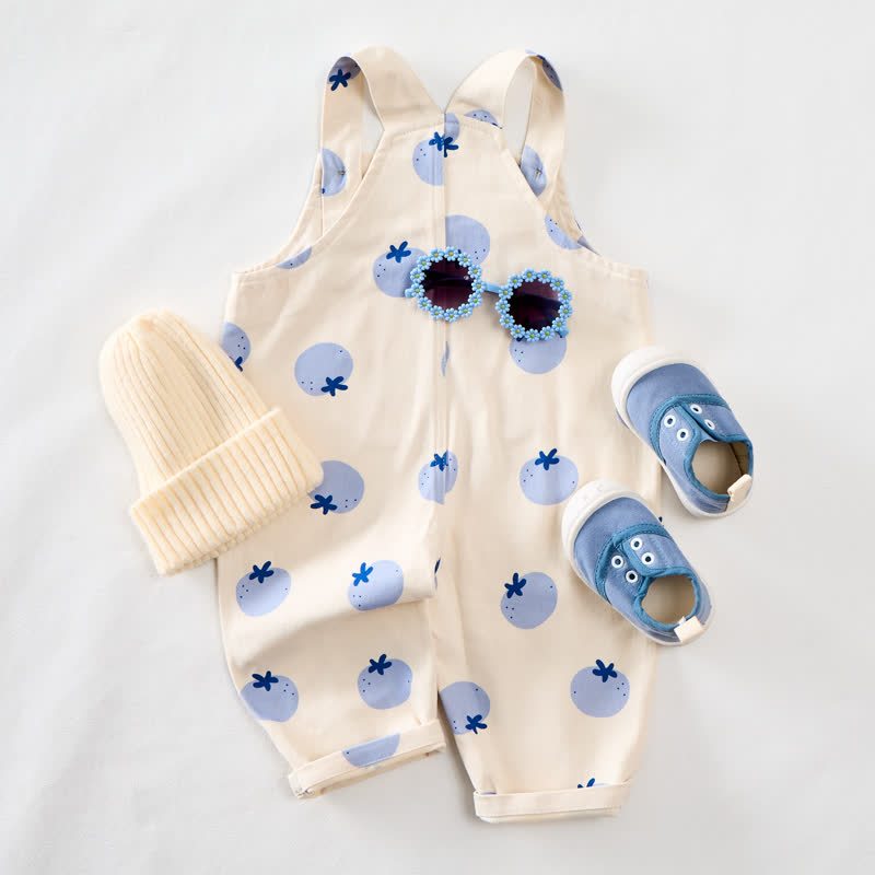 Baby Toddler Blueberry All-over Print Front Pocket Overalls  - image 3
