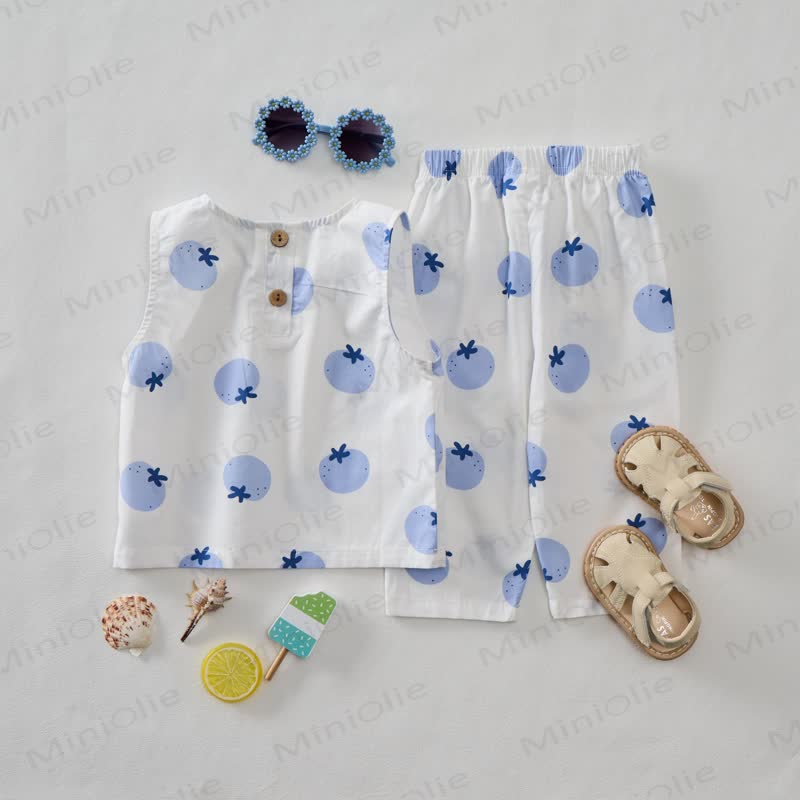 Baby 2-Piece Blueberry Sleeveless Set - image 1