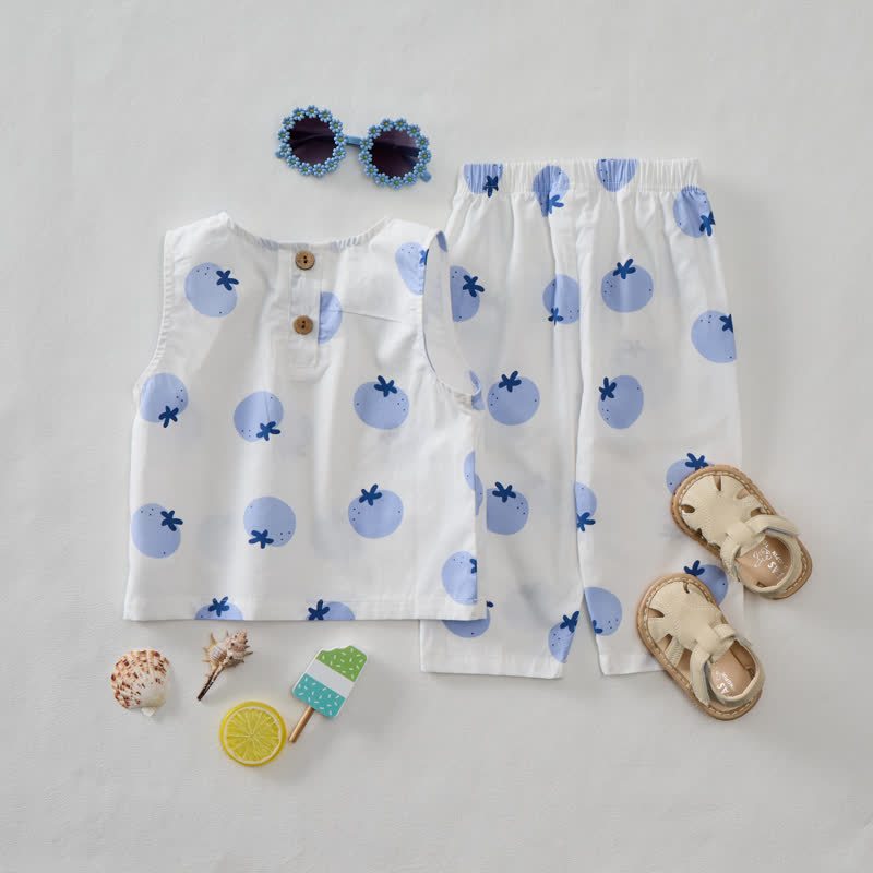 Baby 2-Piece Blueberry Sleeveless Set - image 2