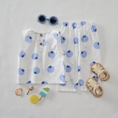 Baby 2-Piece Blueberry Sleeveless Set - image 2
