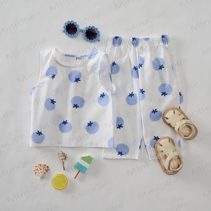 Baby 2-Piece Blueberry Sleeveless Set - image 2