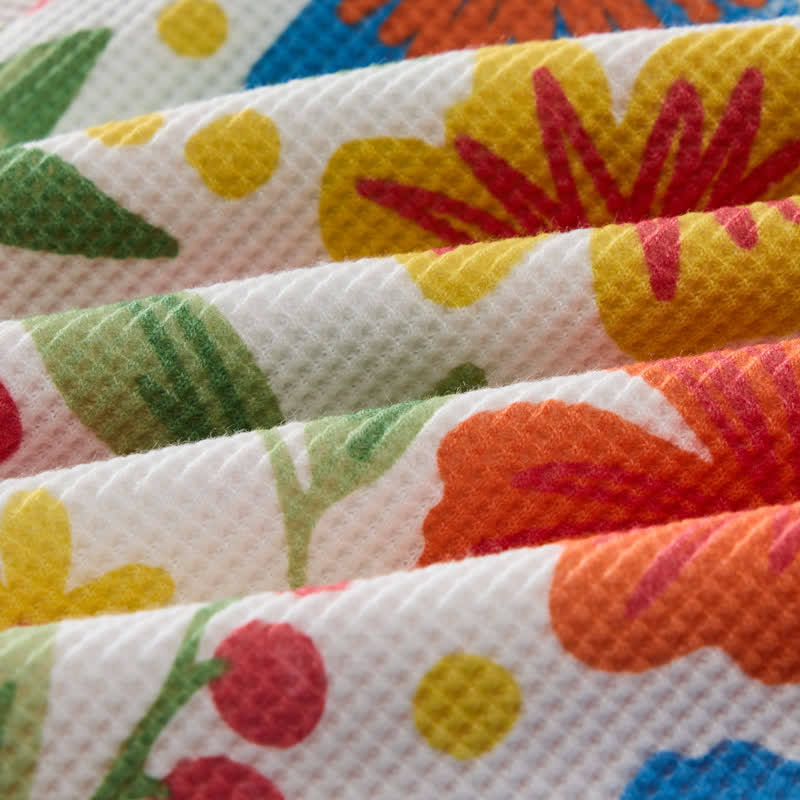 Baby Colorful Flower Waffle 2-piece Set - image 6