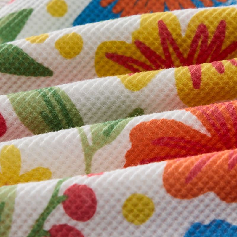 Baby Colorful Flower Waffle 2-piece Set - image 6