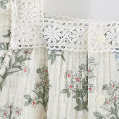 Baby Floral Lace Square Neck Sleeveless Romper - image 3