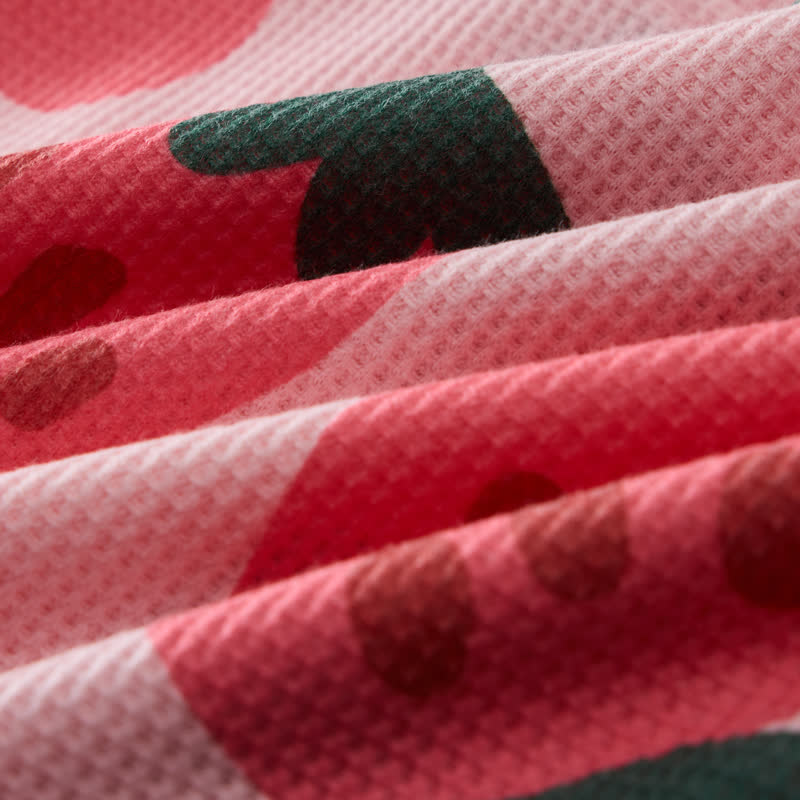 Baby Toddler Strawberry Waffle Sweatshirt 2-piece Set - image 6