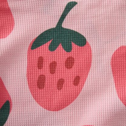 Baby Toddler Strawberry Waffle Sweatshirt 2-piece Set - image 7