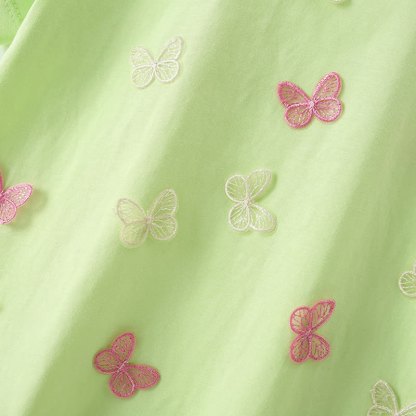 Toddler Girl Green Butterfly Summer T-shirt - image 3