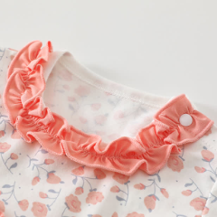 Baby Hibiscus Print Ruffle Romper - image 2