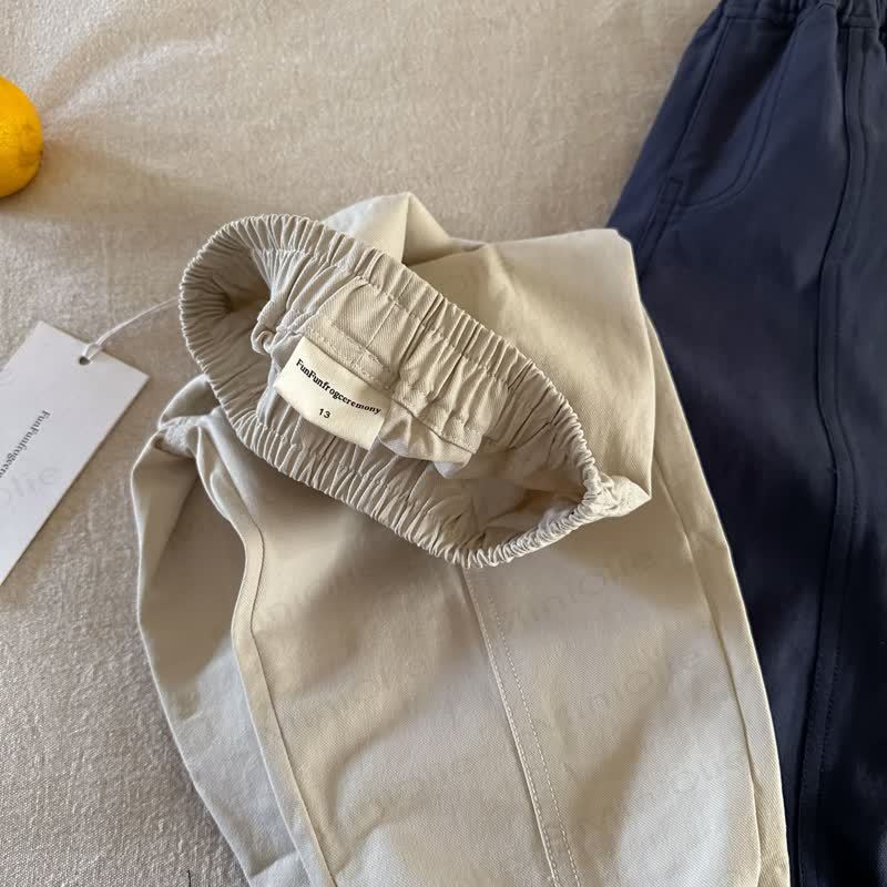 Toddler Cotton Summer Solid Color Cargo Pants - image 5