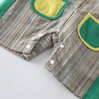 TIGER Baby Striped Three-dimensional Tail Sleeveless Romper - image 5