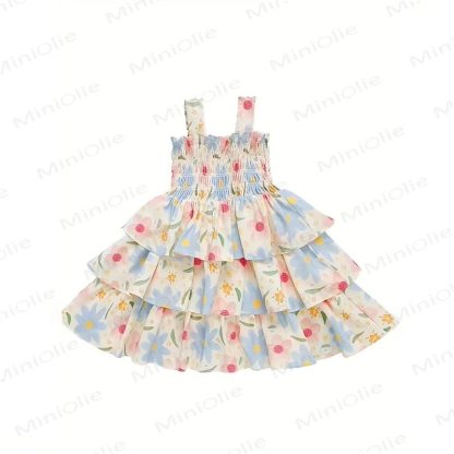 Toddler Girls Summer Floral Print Sleeveless Dress - image 5