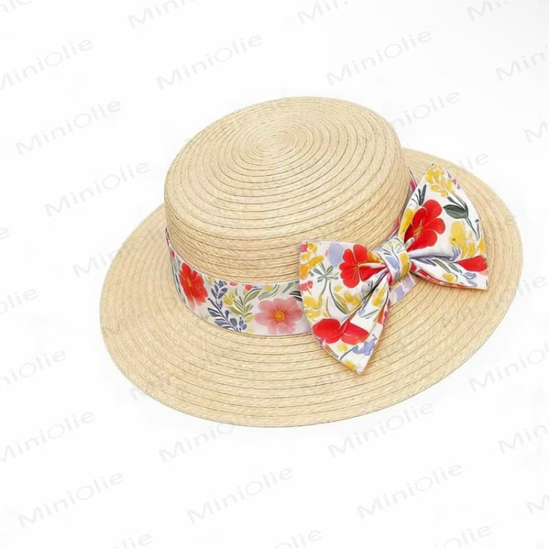 Toddler Kid Girls Cotton Floral Print Sleeveless Dress with Hat - Multicolor with Hat - 12-13T - image 2