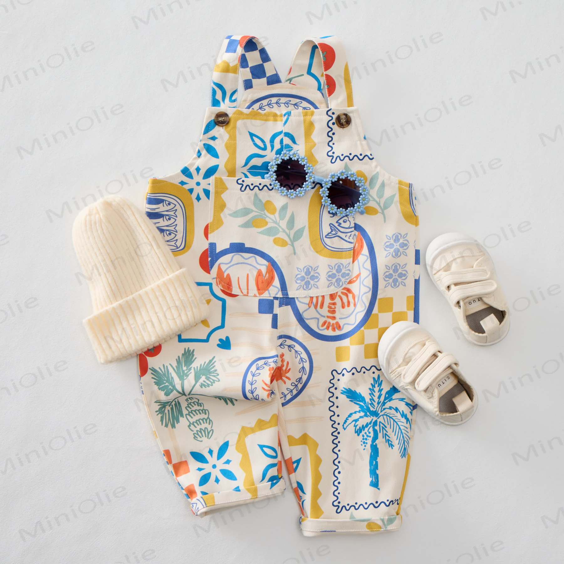 Baby Toddler Summer Italian Elements Overalls - image 2